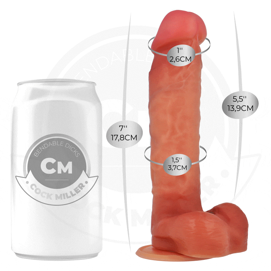 COCK MILLER - DILDO HIPERREALÍSTICO ARTICULABLE 17,8 CM - Imagen 2
