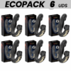 ECOPACKS 6 UDS - IBIZA ROSE VIBRADOR EFECTO OSCILANTE Y ESTIMULADOR CLÍTORIS