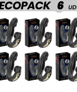 ECOPACKS 6 UDS - IBIZA ROSE VIBRADOR EFECTO OSCILANTE Y ESTIMULADOR CLÍTORIS