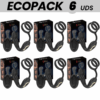 ECOPACKS 6 UDS - IBIZA WIGGLE PLUG ANAL ROTADOR CONTROL REMOTO CON VIBRO-PERINEO Y ANILLAS POTENCIADORAS DE PENE