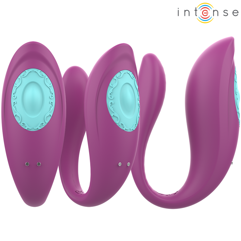 INTENSE - ANNIE ESTIMULADOR VIBRADOR FORMA DE U MORADO CONTROL REMOTO - Imagen 3