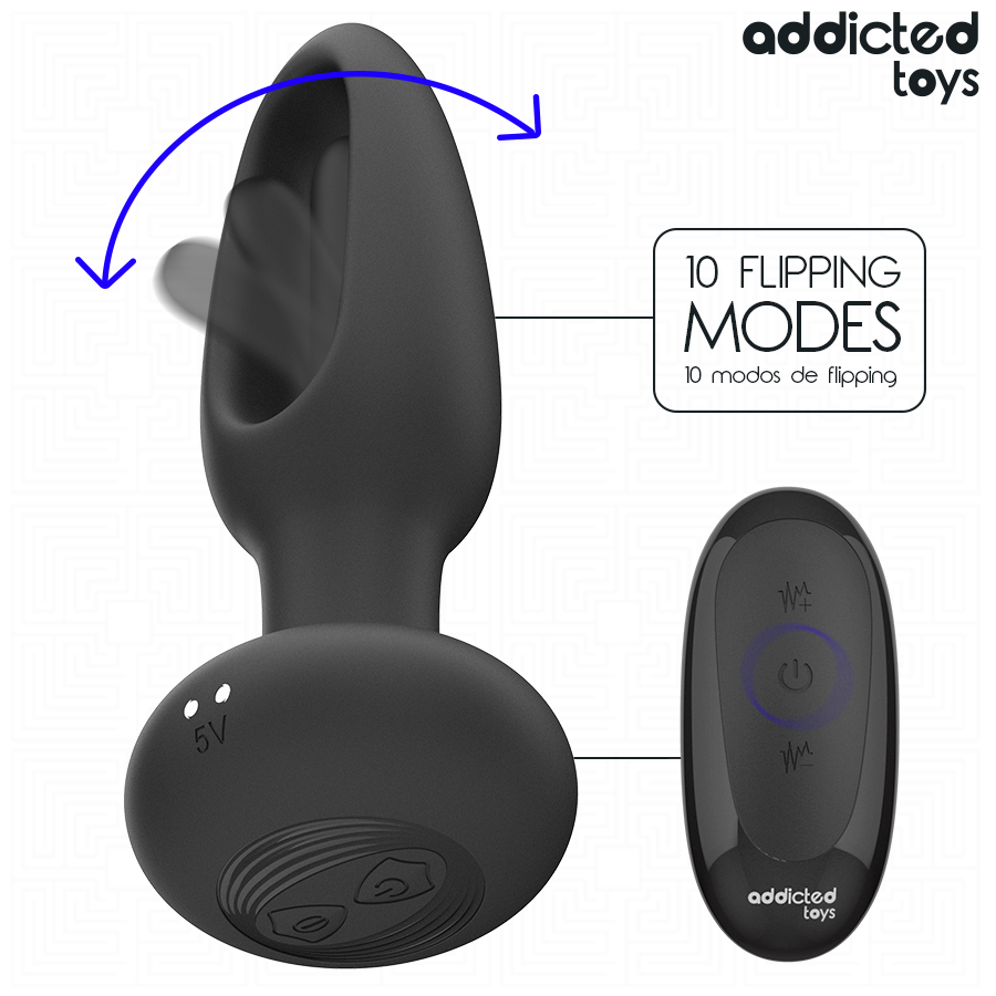 Alternative view of ADDICTED TOYS - PLUG ANAL CON LENGUA VIBRADORA Y CONTROL REMOTO