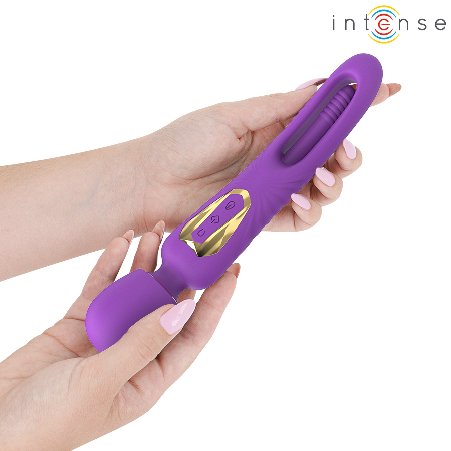 Alternative view of INTENSE - CHRISTY VIBRADOR WAND CON LENGUA GIRATORIA