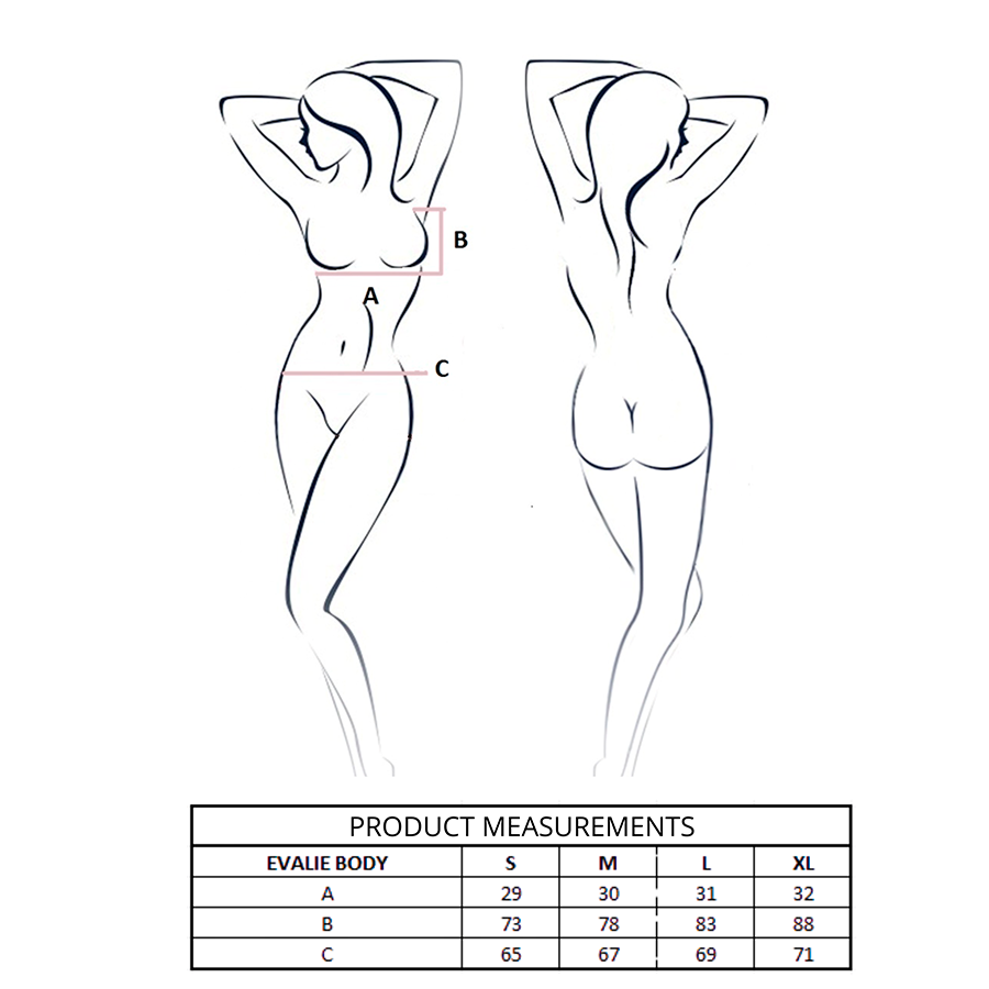 PASSION - EVALIE BODY BLANCO S/M - Imagen 4