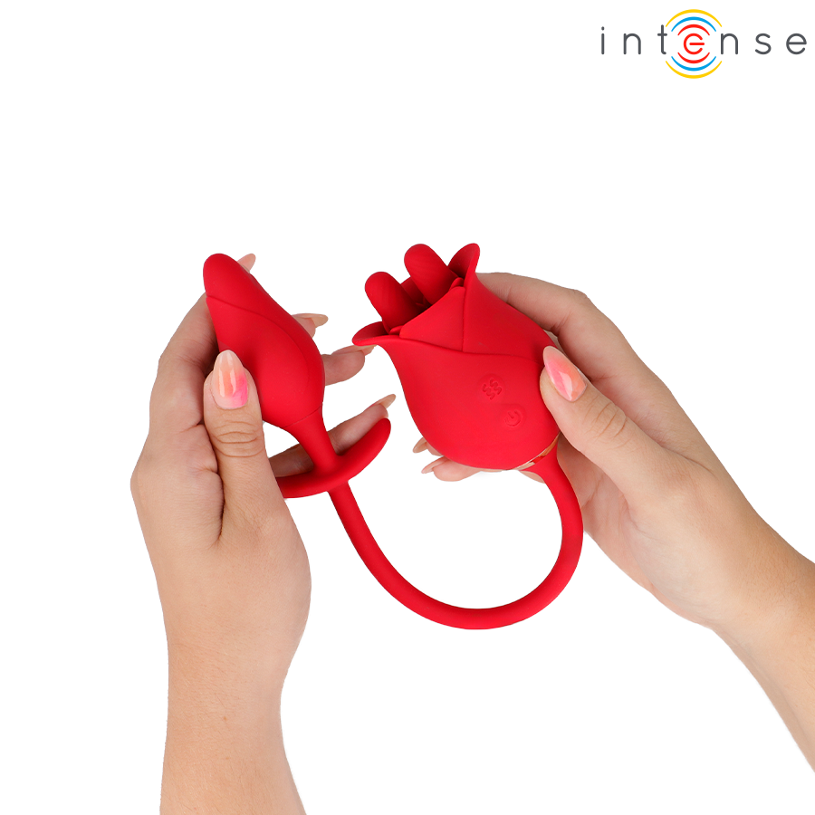 Alternative view of INTENSE - MELANIE DOBLE ESTIMULADOR CLÍTORIS CON LENGUA ZIGZAG