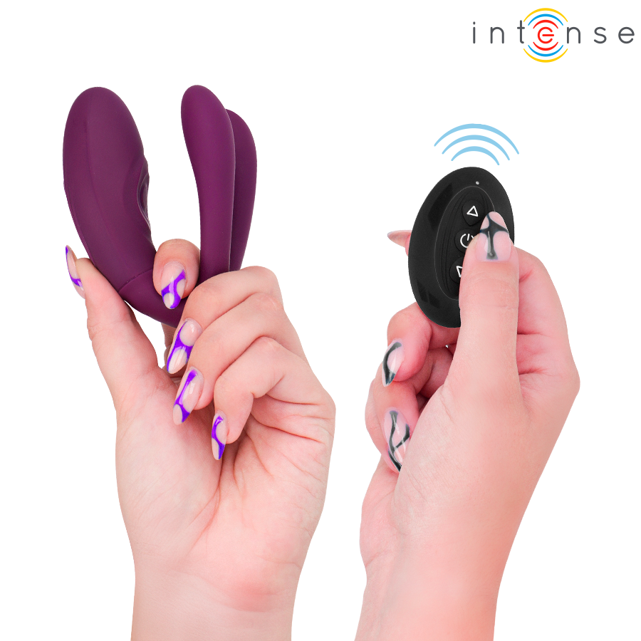 Alternative view of INTENSE - SANDRA VIBRADOR  ESTIMULADOR DE PINZAS CON GOLPETEO CONTROL REMOTO
