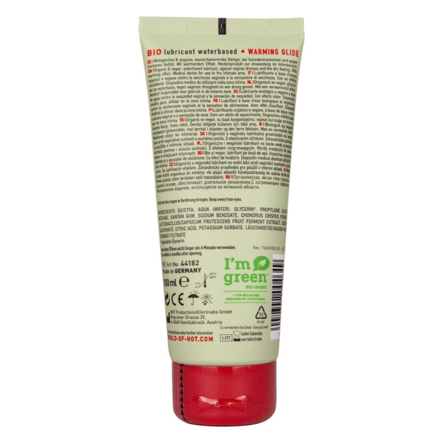 Alternative view of HOT - BIO LUBRICANT LUBRICANTE BIO BASE AGUA EFECTO CALOR 100 ML