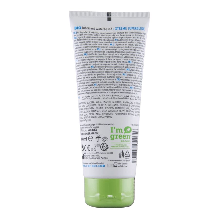 Alternative view of HOT - BIO LUBRICANT LUBRICANTE BIO BASE AGUA SUPERGLIDE XTREME 100 ML