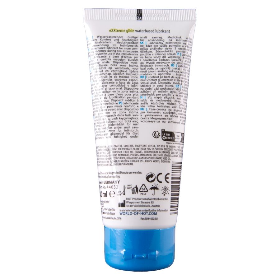 Alternative view of HOT - EXXTREME GLIDE LUBRICANTE BASE AGUA + ACEITE CONFORT A+ 100 ML