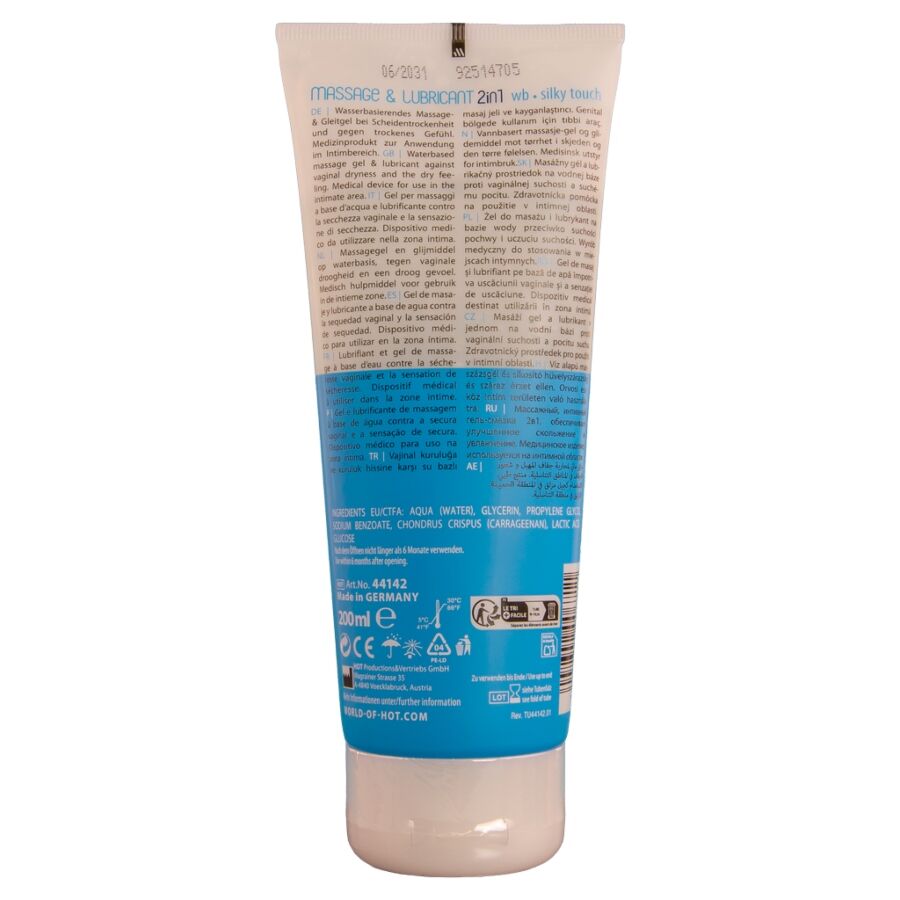 Alternative view of HOT - MASSAGE  GLIDE GEL 2 EN 1 TACTO SEDOSO 200 ML