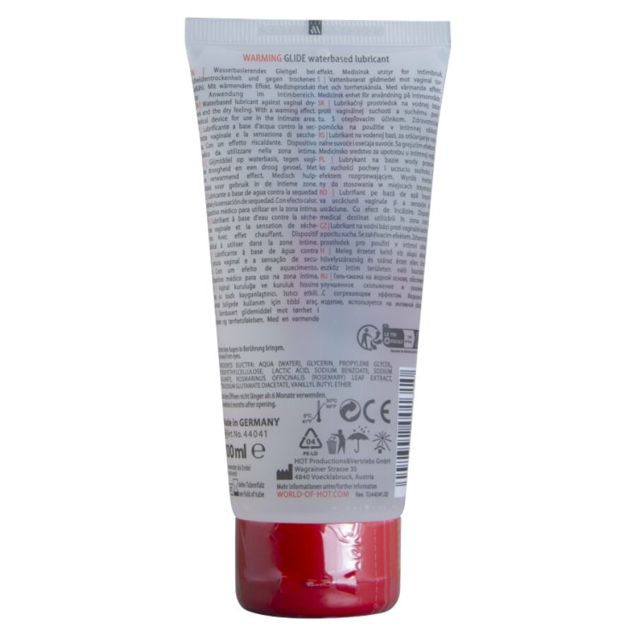 Alternative view of HOT - WARMING GLIDE LIQUID PLEASURE LUBRICANTE BASE AGUA EFECTO CALOR 100 ML