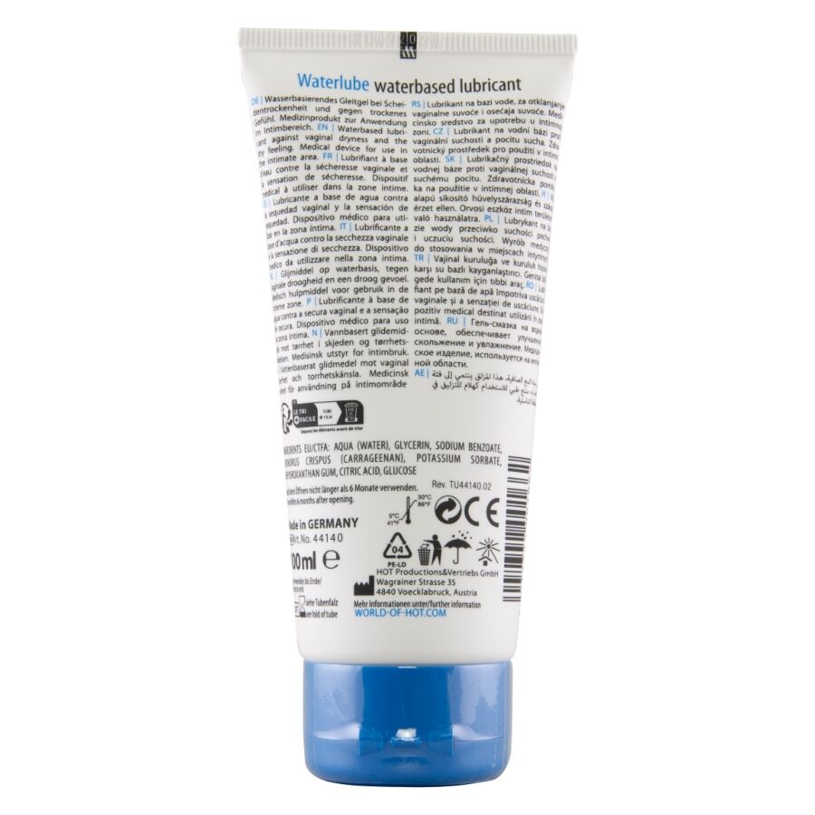 Alternative view of HOT - WATER LUBE LUBRICANTE BASE AGUA AGUA DE MANANTIAL 100 ML
