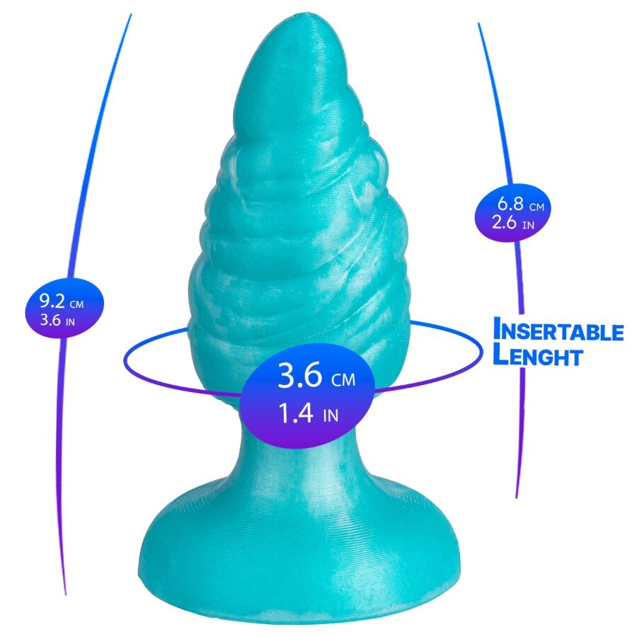Alternative view of SILEXD - MELTY PLUG ANAL FANTASY SILICONA LIQUIDA TERMOREACTIVO AZUL CELESTE 9.2 CM
