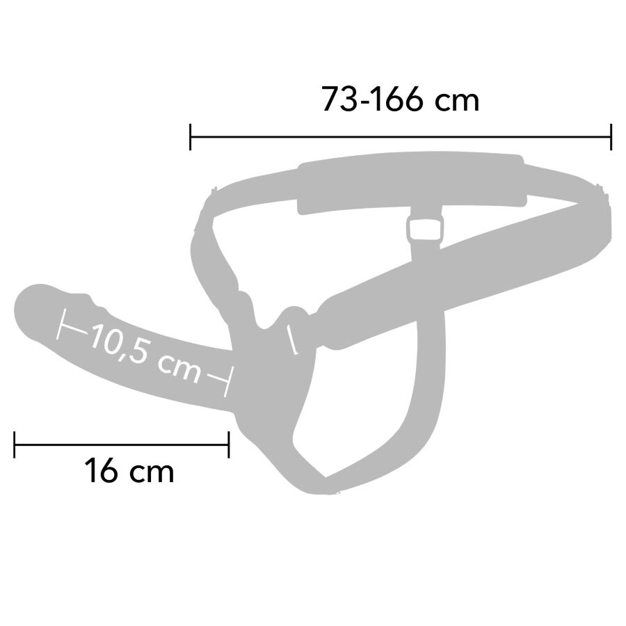 Alternative view of HIDDEN DESIRE - INFERNO STRAP-ON FUNDA PARA PENE 16 CM