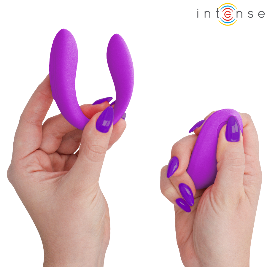 Alternative view of INTENSE - NORA ESTIMULADOR DE PINZA CON VIBRACIÓN MORADO