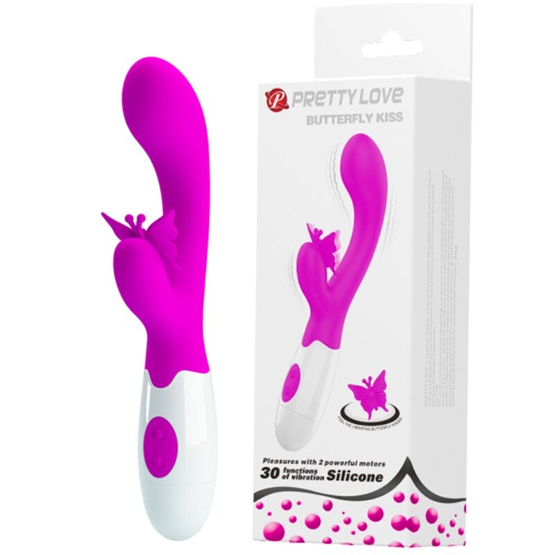 Alternative view of PRETTY LOVE - BUTTERFLY KISS VIBRADOR RABBIT 30 FUNCIONES MORADO