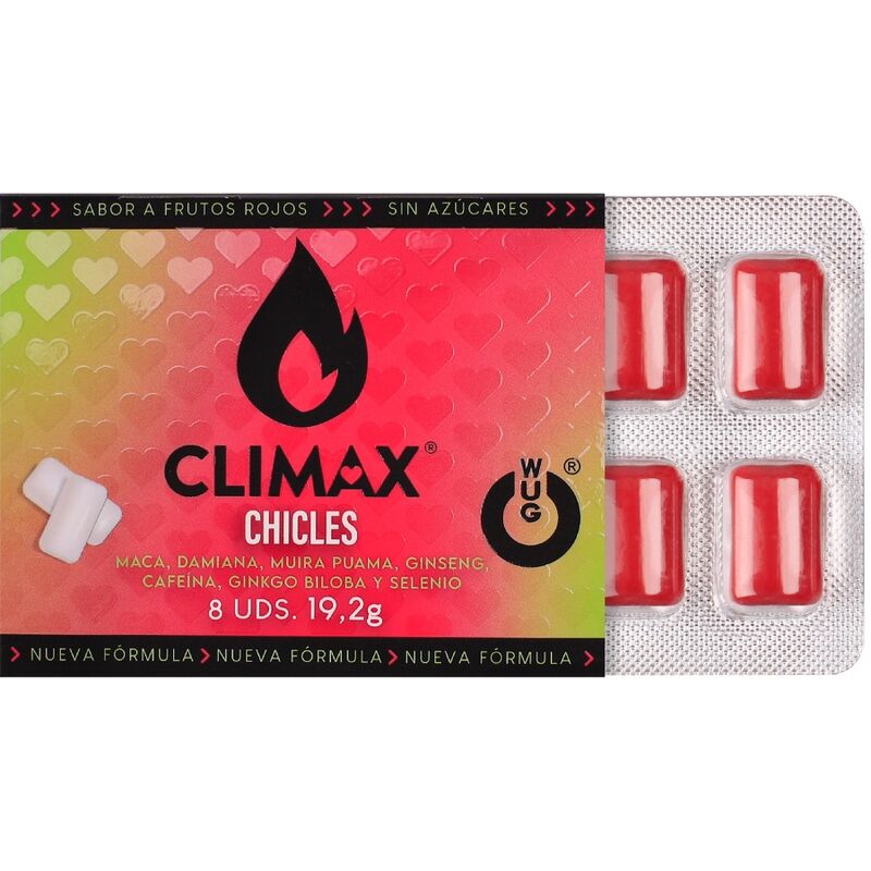 Alternative view of WUG climax - El complemento alimenticio que te ayuda a recuperar energía tras la noche BLISTER 8 UDS