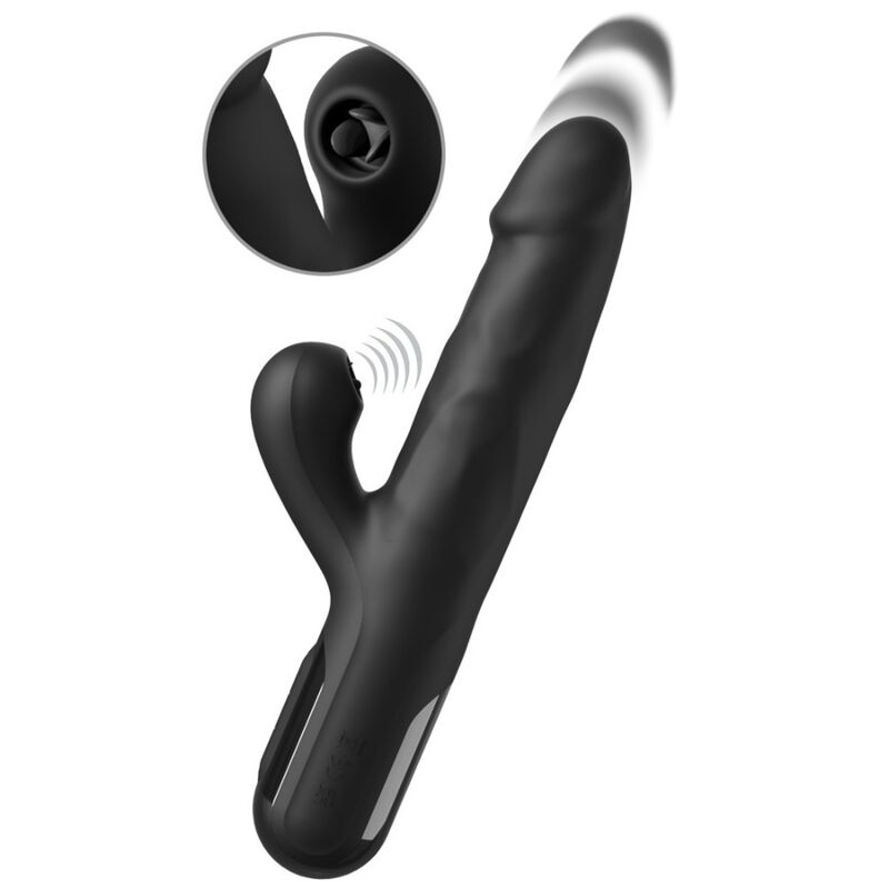 Alternative view of FETISH FANTASY SERIES - VIBRADOR RABBIT SONIX SILICONE THRUSTER NEGRO