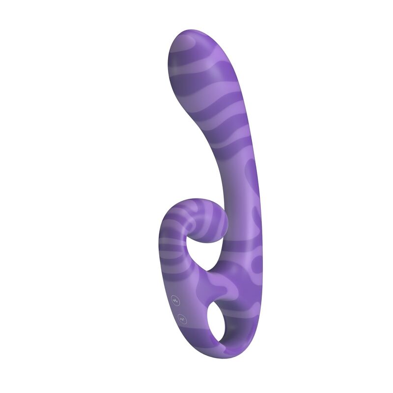 Alternative view of PRETTY LOVE - SUMMER VIBRADOR DOBLE CON ASA 19 CM Ø 3,5 CM MORADO