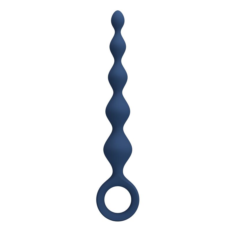 Mr Play - Bolas Anales y Plug Anal Silicona Azul 20,4 cm - Imagen 2