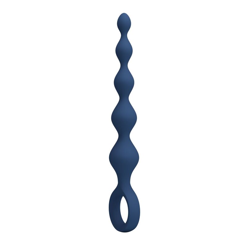 Mr Play - Bolas Anales y Plug Anal Silicona Azul 20,4 cm - Imagen 5
