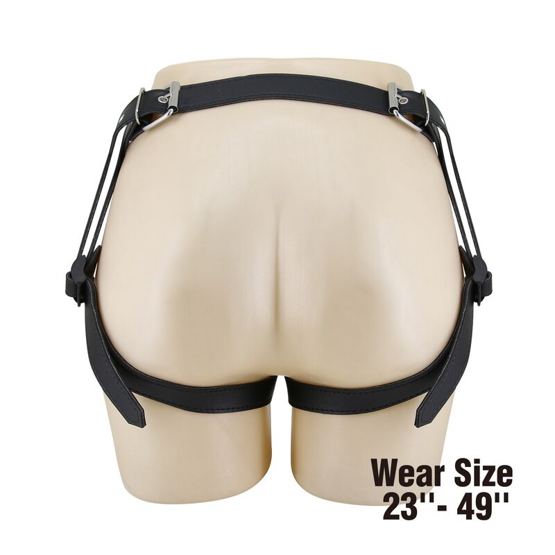 PRETTY LOVE - ARNÉS UNIVERSAL TIPO BRAGA PARA STRAP-ON NEGRO Y AZUL - Imagen 5