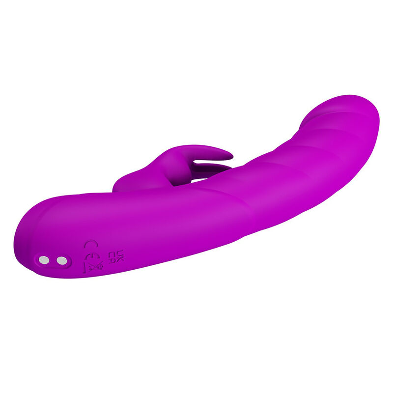 PRETTY LOVE - MONICA VIBRADOR DOBLE ESTIMULACIÓN PARA PUNTO G Y CLÍTORIS RECARGABLE MORADO - Imagen 5