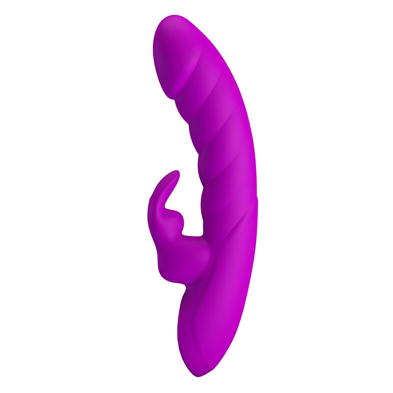 PRETTY LOVE – DANNELL VIBRADOR CON ESTIMULACIÓN ORAL Y CLITORAL RECARGABLE MORADO