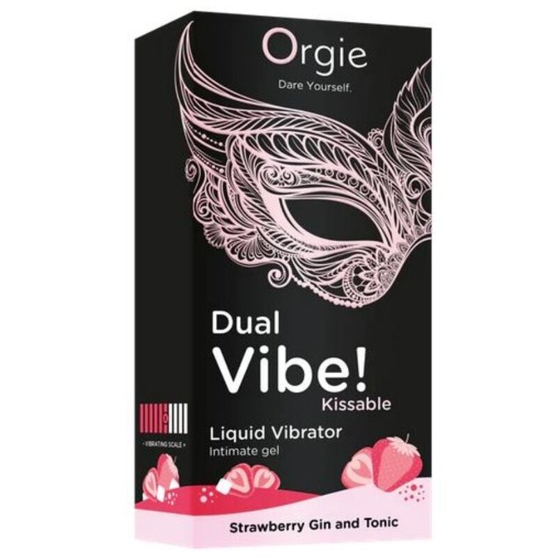 Alternative view of ORGIE - DUAL VIBE! GIN AND TONIC FRESA GEL ÍNTIMO BESABLE EFECTO VIBRANTE 15 ML