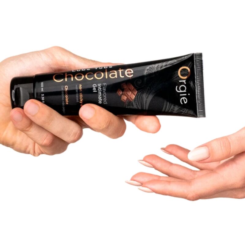 ORGIE - LUBE TUBE CHOCOLATE GEL ÍNTIMO BESABLE BASE AGUA 100 ML - Imagen 2