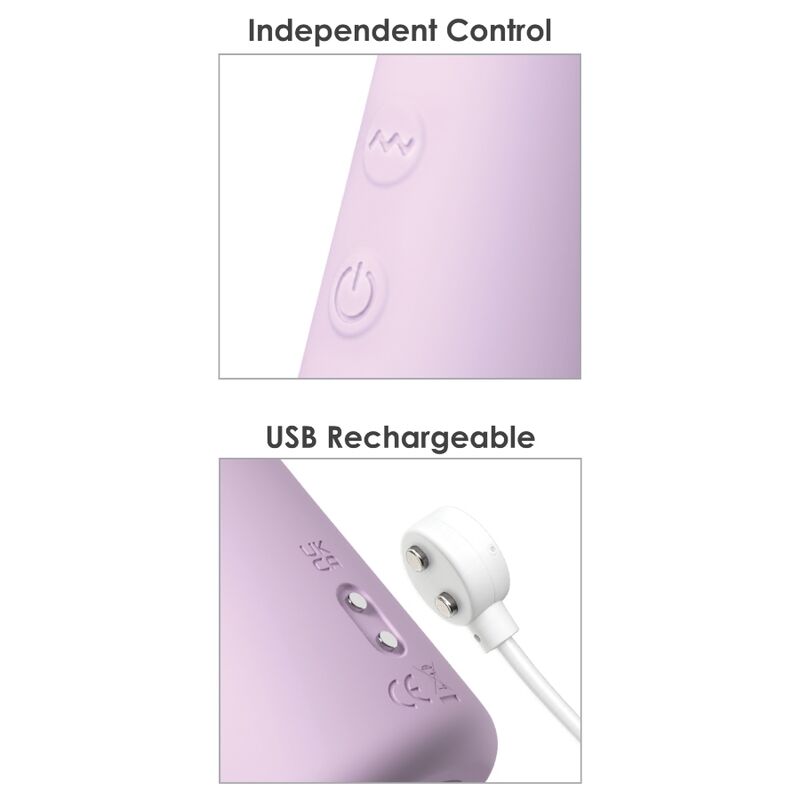 FANTASY FOR HER - FANTASY TWIST VIBRADOR TWISTMOTION CON ROTACIÓN Y EMPUJE MORADO - Imagen 3
