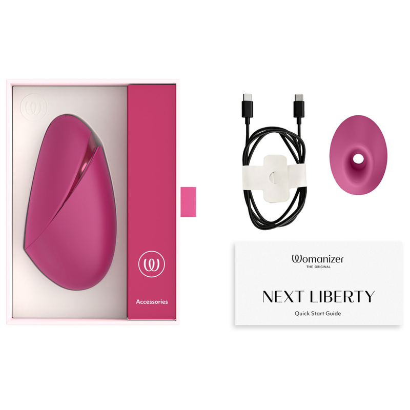 WOMANIZER - NEXT LIBERTY ESTIMULADOR DE CLÍTORIS 3D PLEASURE AIR ROSA INTENSO - Imagen 3