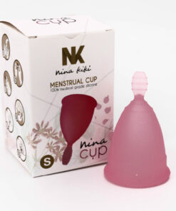 NINA KIKÍ - COPA MENSTRUAL TALLA S ROSA 6 + 1 GRATIS