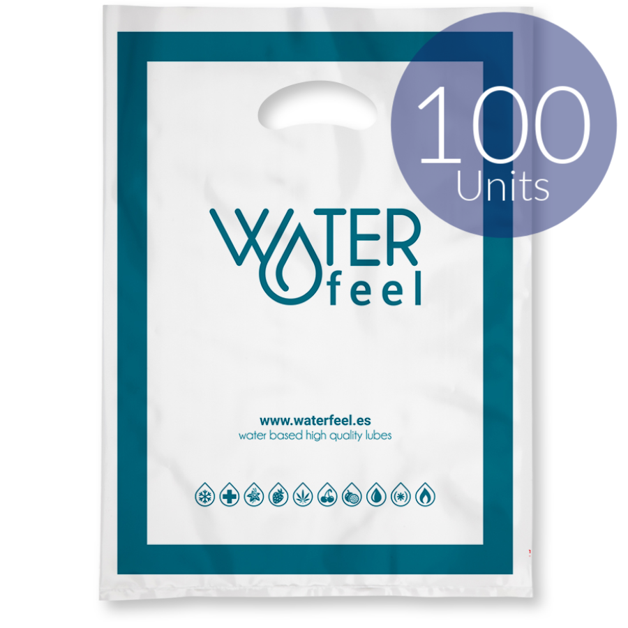 WATERFEEL - 100 BOLSAS PLASTICO GRANDES 40 X 50 CM - Imagen 3