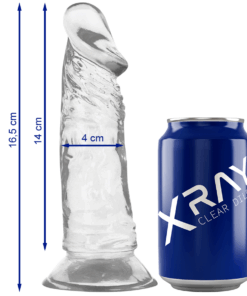 XRAY CLEAR DILDO TRANSPARENTE 16.5CM X 4CM