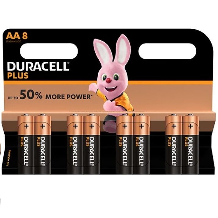 DURACELL - PLUS POWER PILA ALCALINA AA LR6 BLISTER*8 - Imagen 2